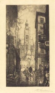 Rue de la Montagne-Sainte-Geneviève, Paris - Auguste Lepere