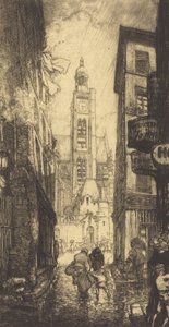 Rue de la Montagne-Sainte-Geneviève, Paris, 1906 - Auguste Lepere