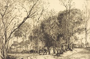 Été de la Saint-Martin, la noce qui passe - Auguste Lepere