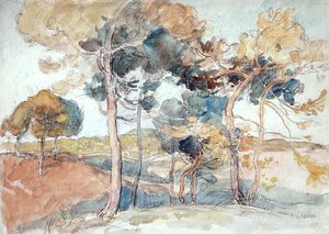 Les grands arbres - Auguste Lepere