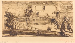Le lavoir - Auguste Lepere