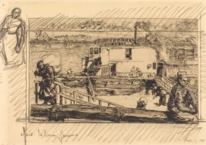 Le lavoir - Auguste Lepere