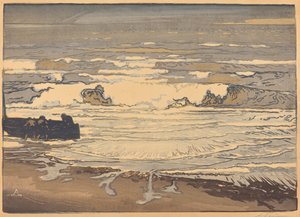 Les lames déferlent, marée de septembre 1901