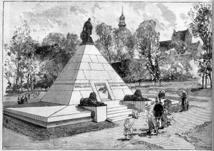 Vue du monument élevé à la mémoire de l