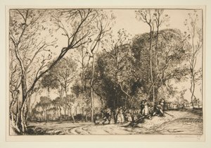 Été de la Saint-Martin, la noce qui passe - Auguste Lepere