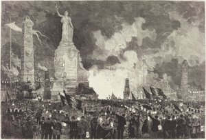 14 Juillet. Illumination de la Place de la République