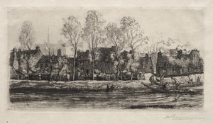 Amiens, les rives de la Somme - Auguste Louis Lepère