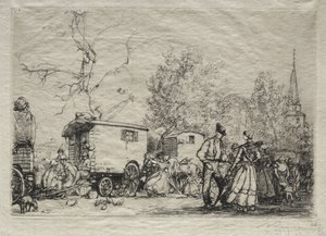 À la foire Saint-Jean de Mont - Auguste Louis Lepère
