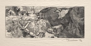 La Carrière de grès - Auguste Louis Lepère