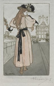 Almanach de Paris, 1897: Printemps - Auguste Louis Lepère
