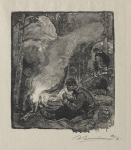 Repas des Bûcherons - Auguste Louis Lepère