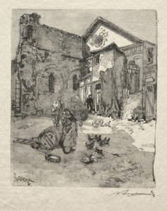 St. Julien le Pauvre: Le Portail - Auguste Louis Lepère