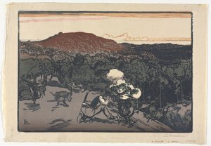 Le Braconnier, Dunes de Saint Jean de Mont - Auguste Louis Lepère