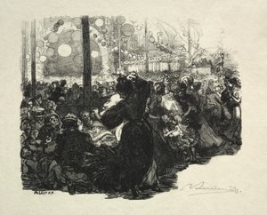 14 Juillet, Rue de Belleville, 10 heures - Auguste Louis Lepère