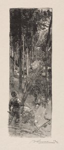 Abattage des Pins - Auguste Louis Lepère