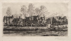 Amiens, les rives de la Somme - Auguste Louis Lepère
