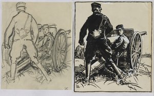 Artilleurs belges, 1914
