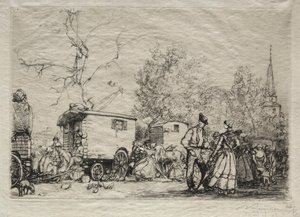 À la foire Saint-Jean de Mont - Auguste Louis Lepère
