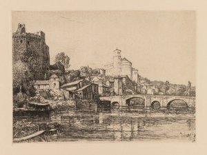 Auguste Lepère : Clisson Loire-Maritime, 1909