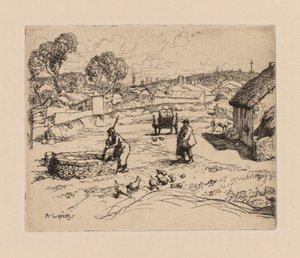 Auguste Lepère : La Masure (Vendée) - Auguste Louis Lepère