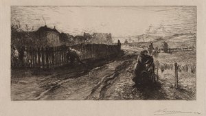 Aux Fortifications, Porte de Versailles, 1890 - Auguste Louis Lepère