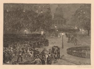 Bois du Monde: Les troubles du quartier Latin - Auguste Louis Lepère