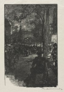 Boulevard Montmartre, Soir, 1890