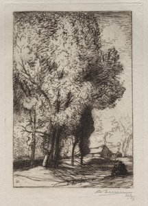 Bourrine dans les Peupliers - Auguste Louis Lepère