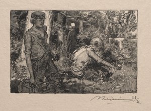 Cueillette du muguet - Auguste Louis Lepère