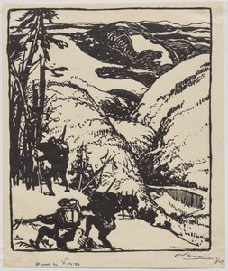 Dans les Vosges - Auguste Louis Lepère
