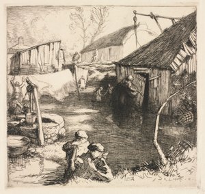 Quartiers des pêcheurs Saint-Jean-de-Monts, 1915 - Auguste Louis Lepère