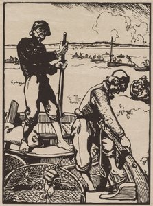 Pêche à la crevette - Auguste Louis Lepère