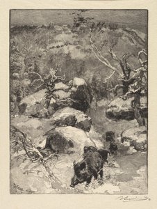 Forêt de Fontainebleau: Roche Cuvier-Châtillon - Auguste Louis Lepère