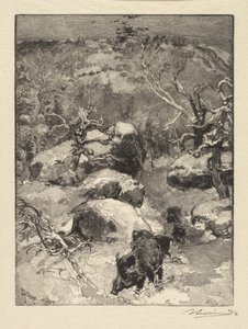Forêt de Fontainebleau : Falaise de Cuvier-Châtillon, 18 - Auguste Louis Lepère