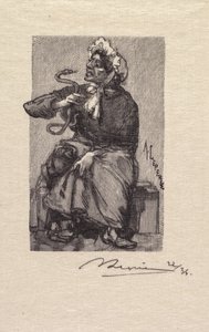 Forêt de Fontainebleau: Marchande de Serpents - Auguste Louis Lepère