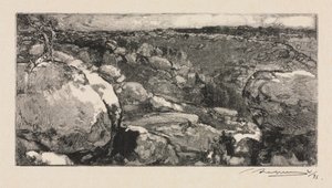 Forêt de Fontainebleau : Le Cirque de Long-Rocher - Auguste Louis Lepère