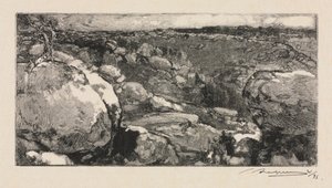 Forêt de Fontainebleau : Le Cirque de Long-Rocher, 1888 - Auguste Louis Lepère