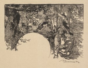 Forêt de Fontainebleau : Les Peintres - Auguste Louis Lepère