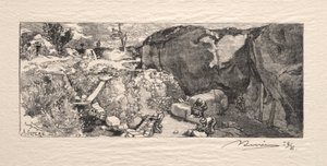La Carrière de grès - Auguste Louis Lepère