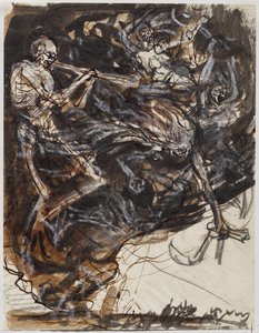 La Mort et les Passions fondant sur la Terre - Auguste Louis Lepère