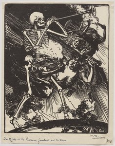 La Mort et les Passions fondant sur la Terre - Auguste Louis Lepère