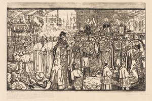La Procession de la Fête-Dieu à Nantes - Auguste Louis Lepère