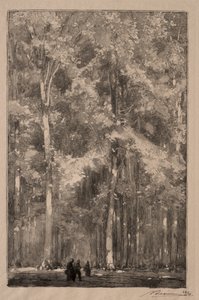 Le Matin, carrefour des Forts Marlotte - Auguste Louis Lepère