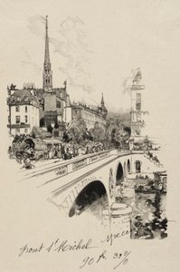 Le Pont St. Michel - Auguste Louis Lepère