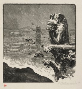 Le Stryge de Notre-Dame, 1890 - Auguste Louis Lepère