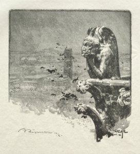 Le Stryge de Notre-Dame, 1890 - Auguste Louis Lepère