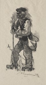 Le preneur de serpents, 1889 - Auguste Louis Lepère