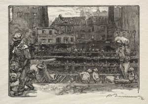 Les Déchargeurs de Plâtre - Auguste Louis Lepère