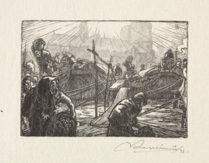 Notre Dame vue du Marché aux pommes - Auguste Louis Lepère