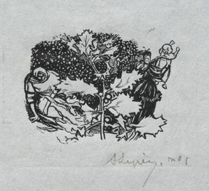Almanach de Paris, 1897: Cul-de-lampe, Hiver